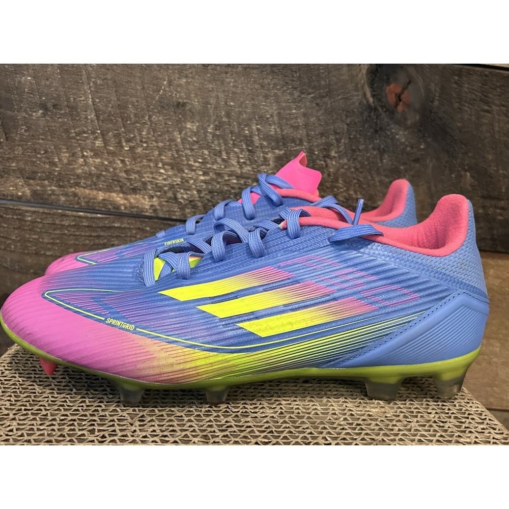 adidas F50 League FG/MG Mens Soccer Cleats Blue Fusion IE1290 Size 6.5